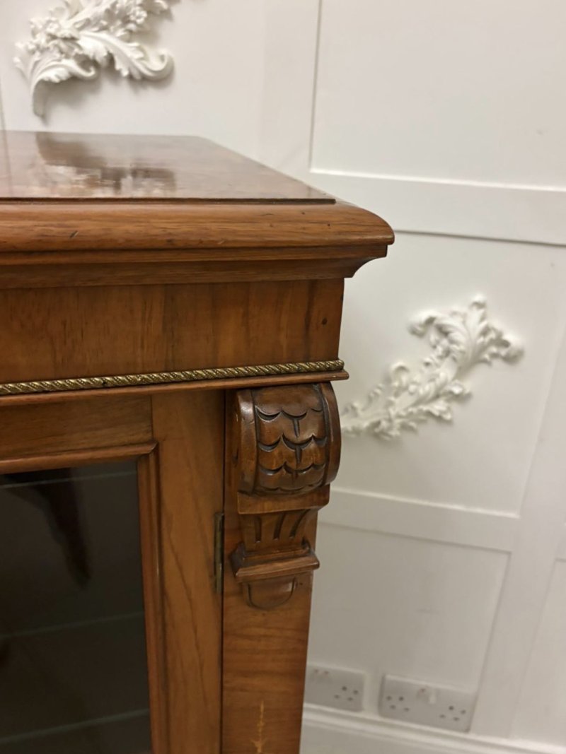 Attractive Antique Mid-19th Century Inlaid Mahogany Side / Display Cabinet